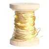 Bobine guirlande lumineuse doré 10 mètres