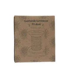 Bobine guirlande lumineuse doré 10 mètres