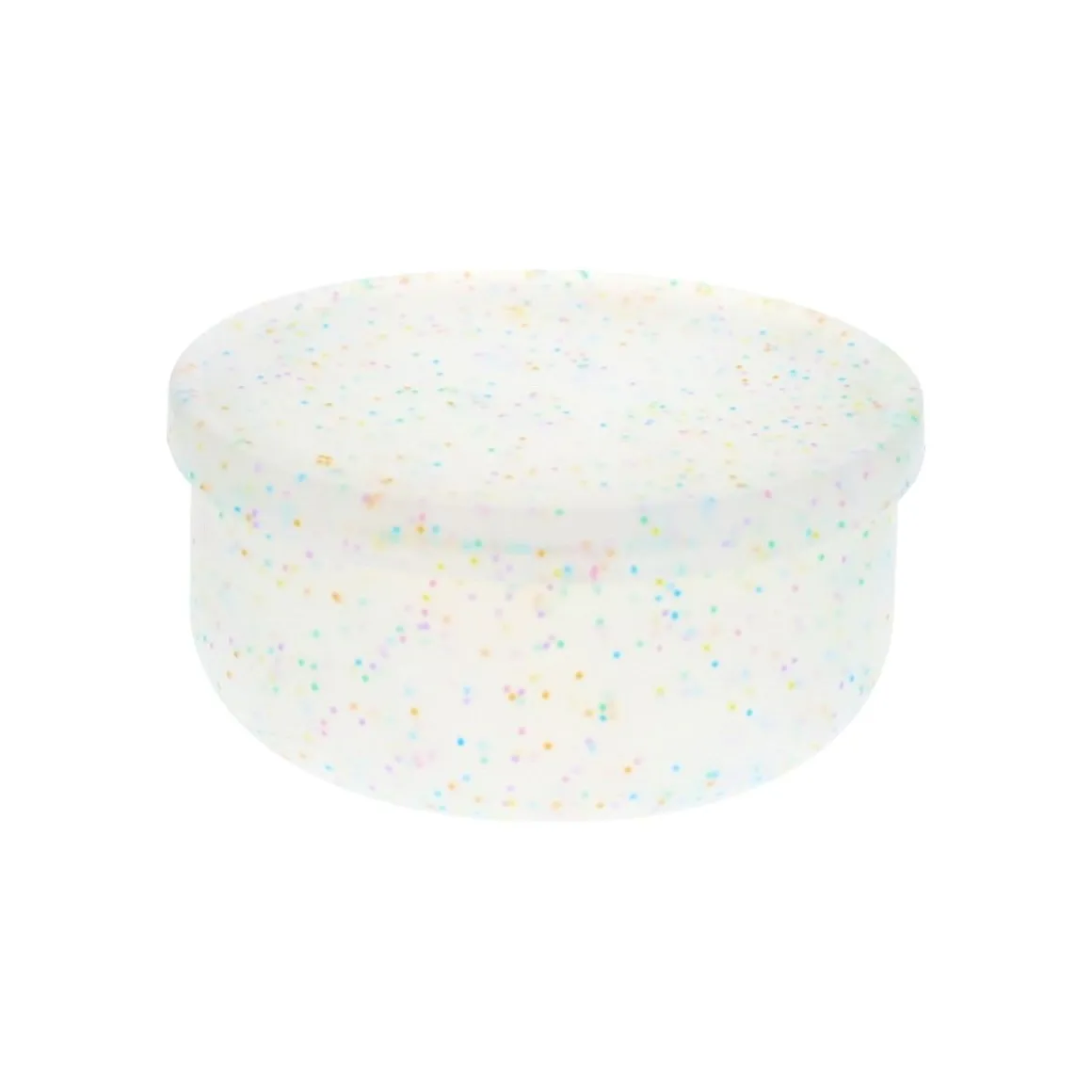 Boite de conservation en silicone paillettes multicolores