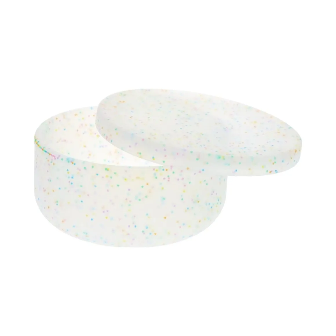 Boite de conservation en silicone paillettes multicolores