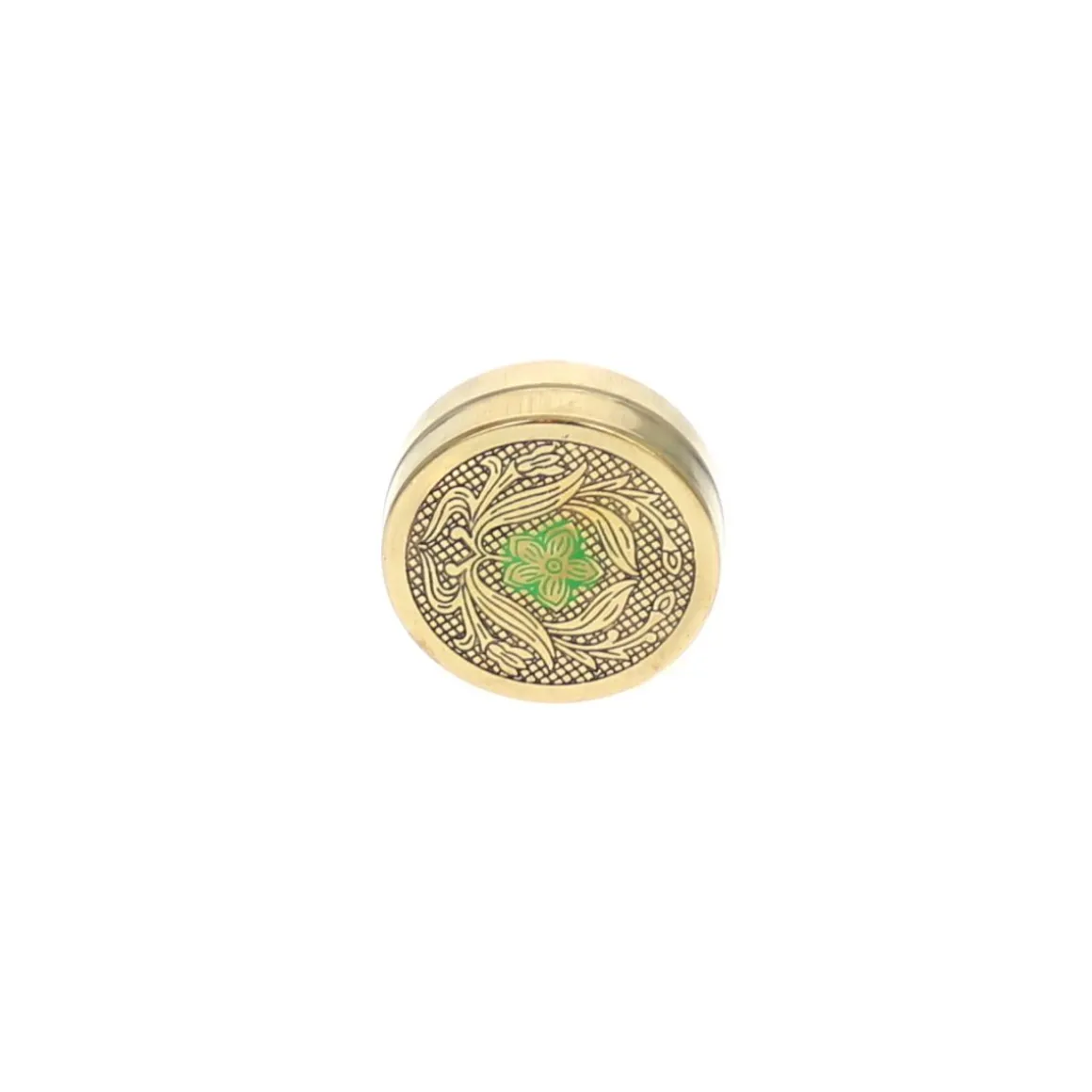 Boite dorée et verte