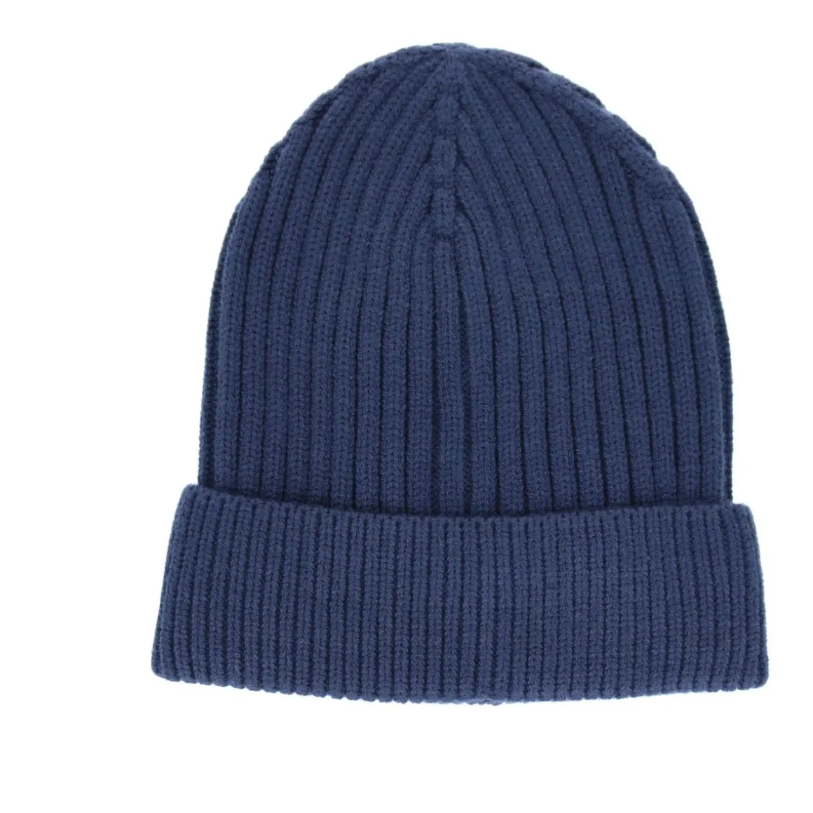 Bonnet côtelé bleu marine adulte
