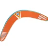 Boomerang orange en bois