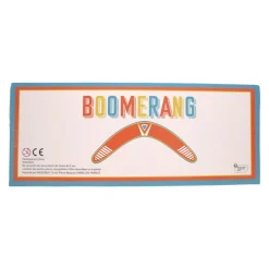 Boomerang orange en bois