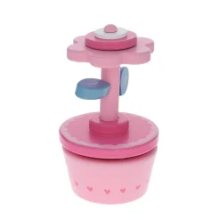 Boîte à musique fleur rose