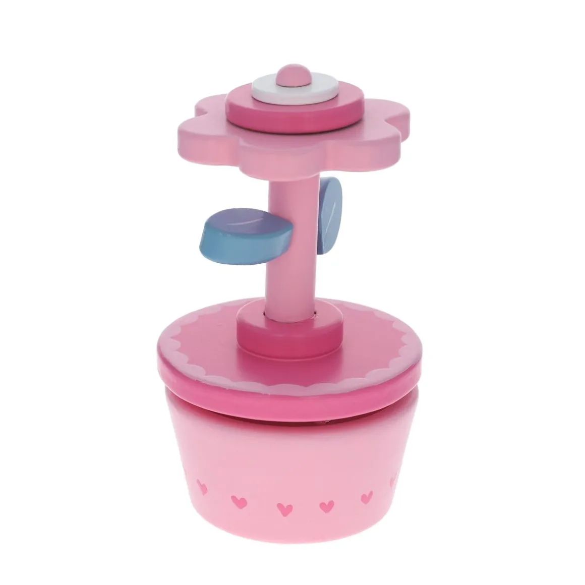 Boîte à musique fleur rose