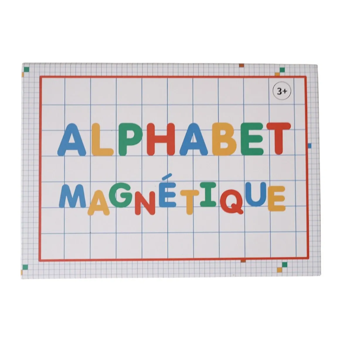Boîte alphabet magnétique et images