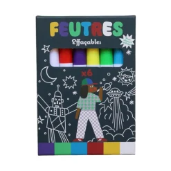 Boîte de 6 feutres effaçables