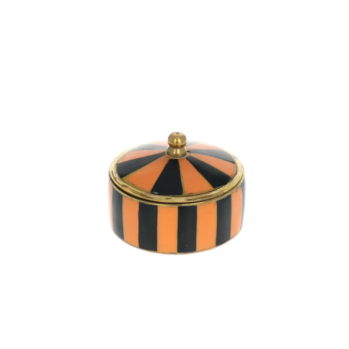 Boîte métal noire et corail