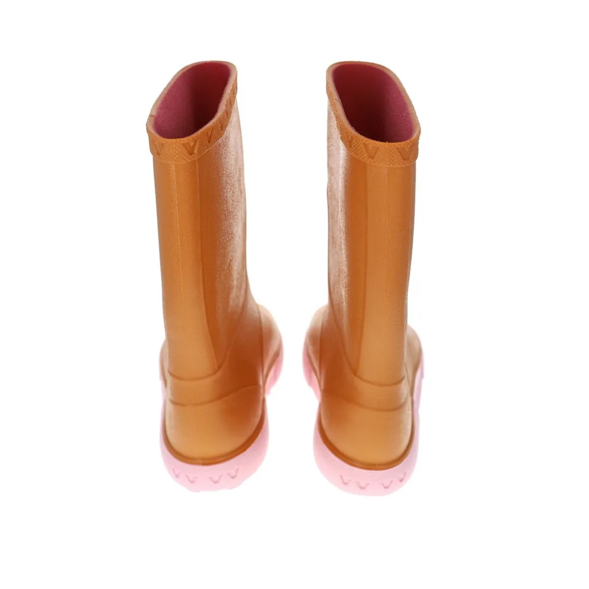 Bottes de pluie bébé Moutarde et Rose 22-23
