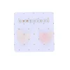 Boucles d'oreilles cœur rose