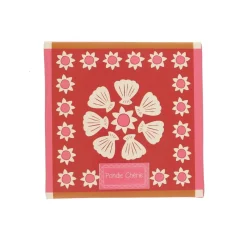 Boucles d'oreilles en perles fleurs rouges - Trouville