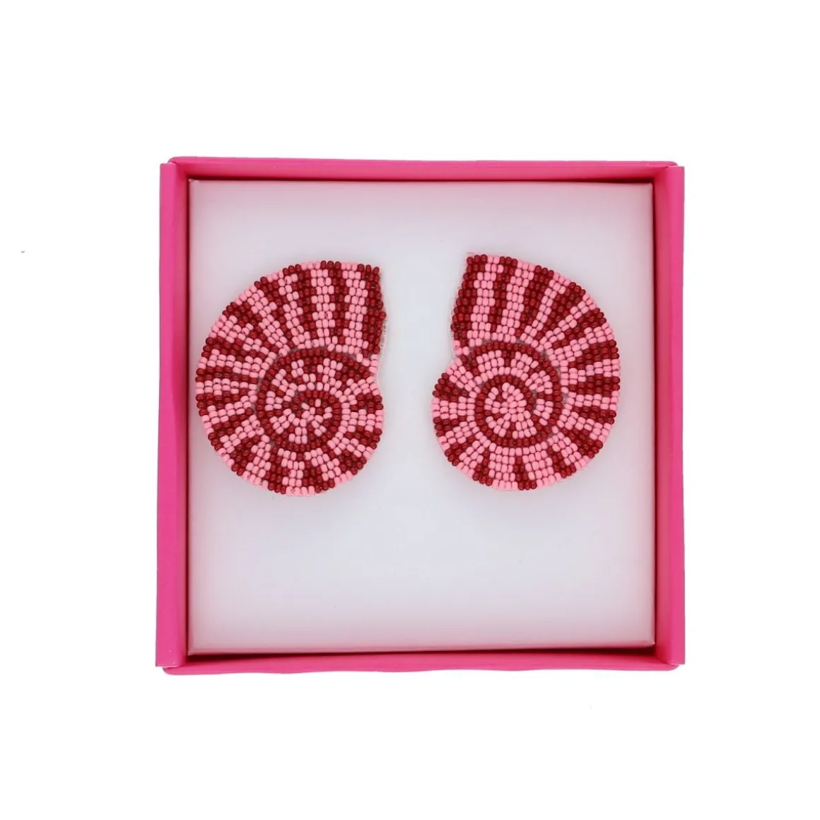Boucles d'oreilles en perles coquillage clips - Procida