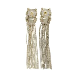 Boucles d'oreilles Indiennes longues Meera - Mariage Indien