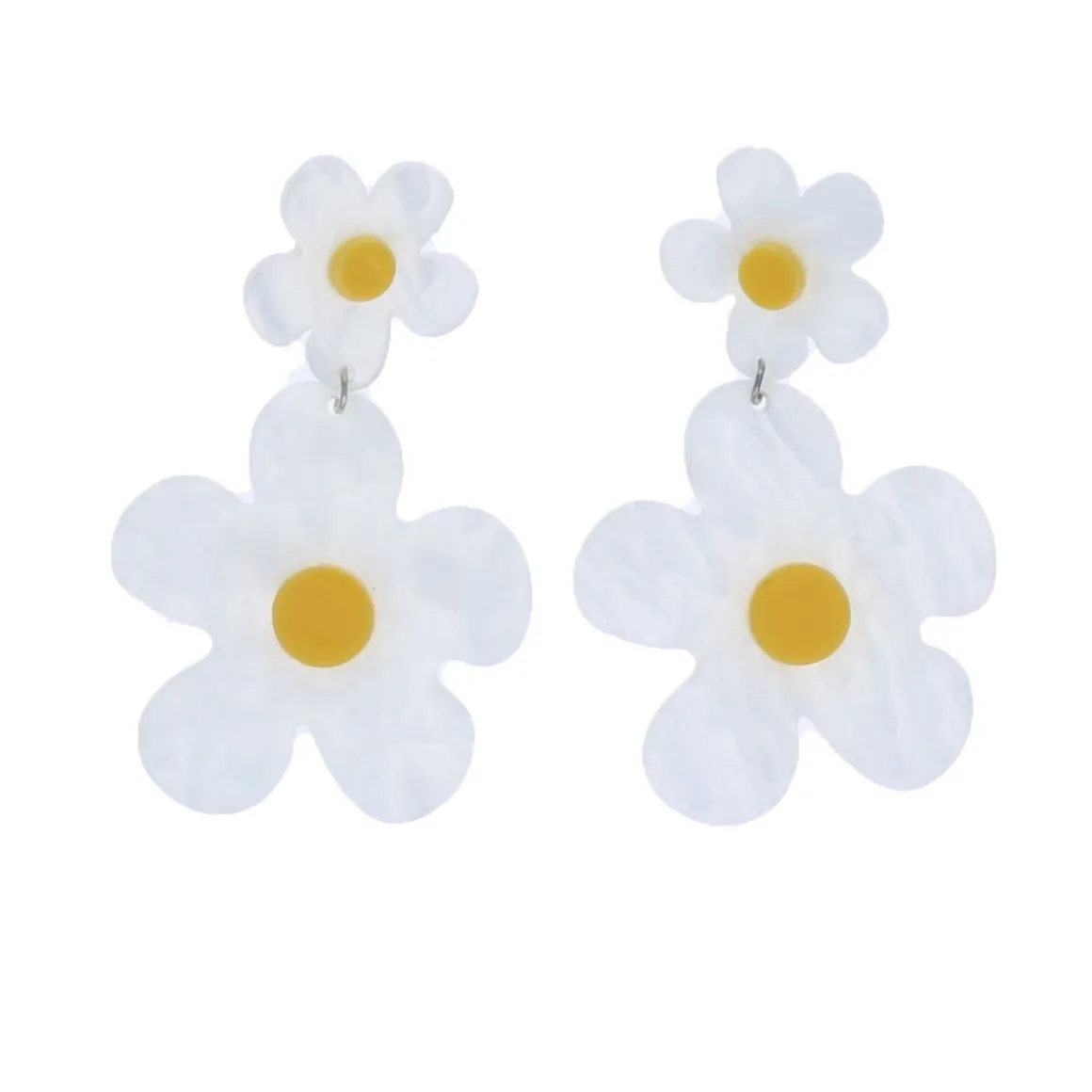 Boucles d'oreilles marguerites