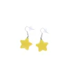 Boucles d'oreilles étoile jaune