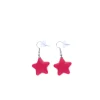 Boucles d'oreilles étoiles fuchsia