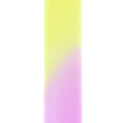 Bougie chandelier bicolore jaune et rose