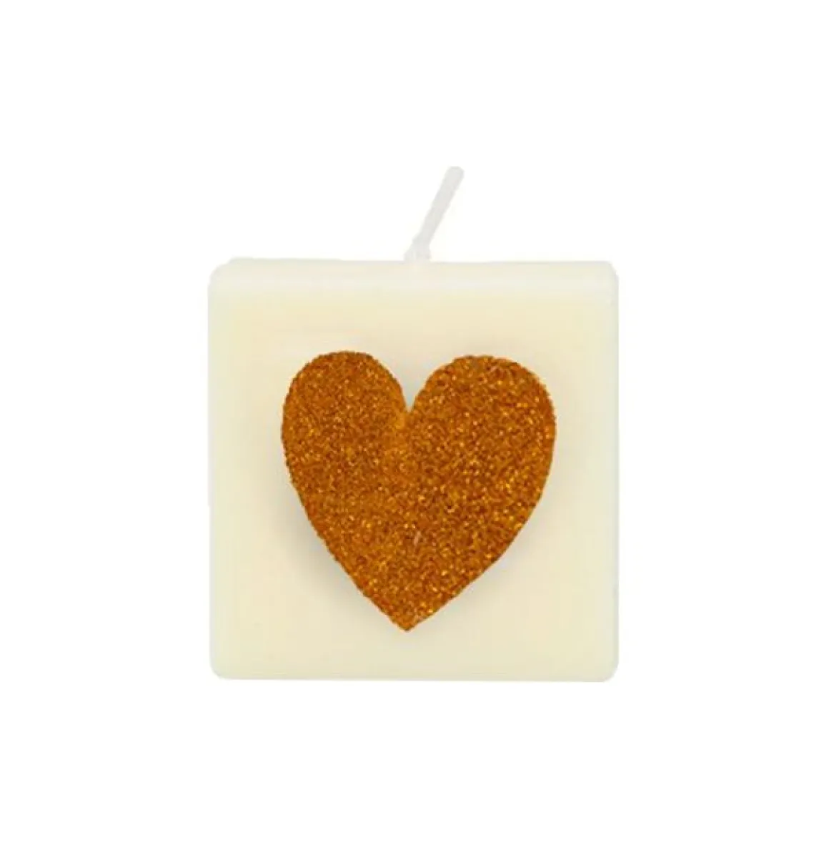 Bougie coeur gold