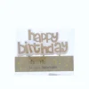 Bougie Happy birthday dorée