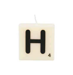 Bougie lettre H
