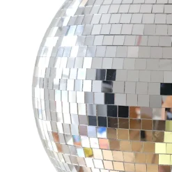 Boule à facettes disco argentée 30 cm