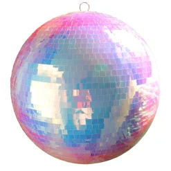 Boule à facettes disco iridescente 40 cm