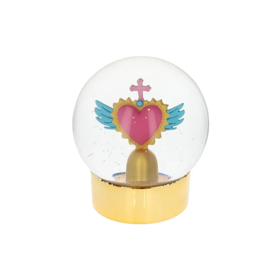 Boule à neige cœur ex voto