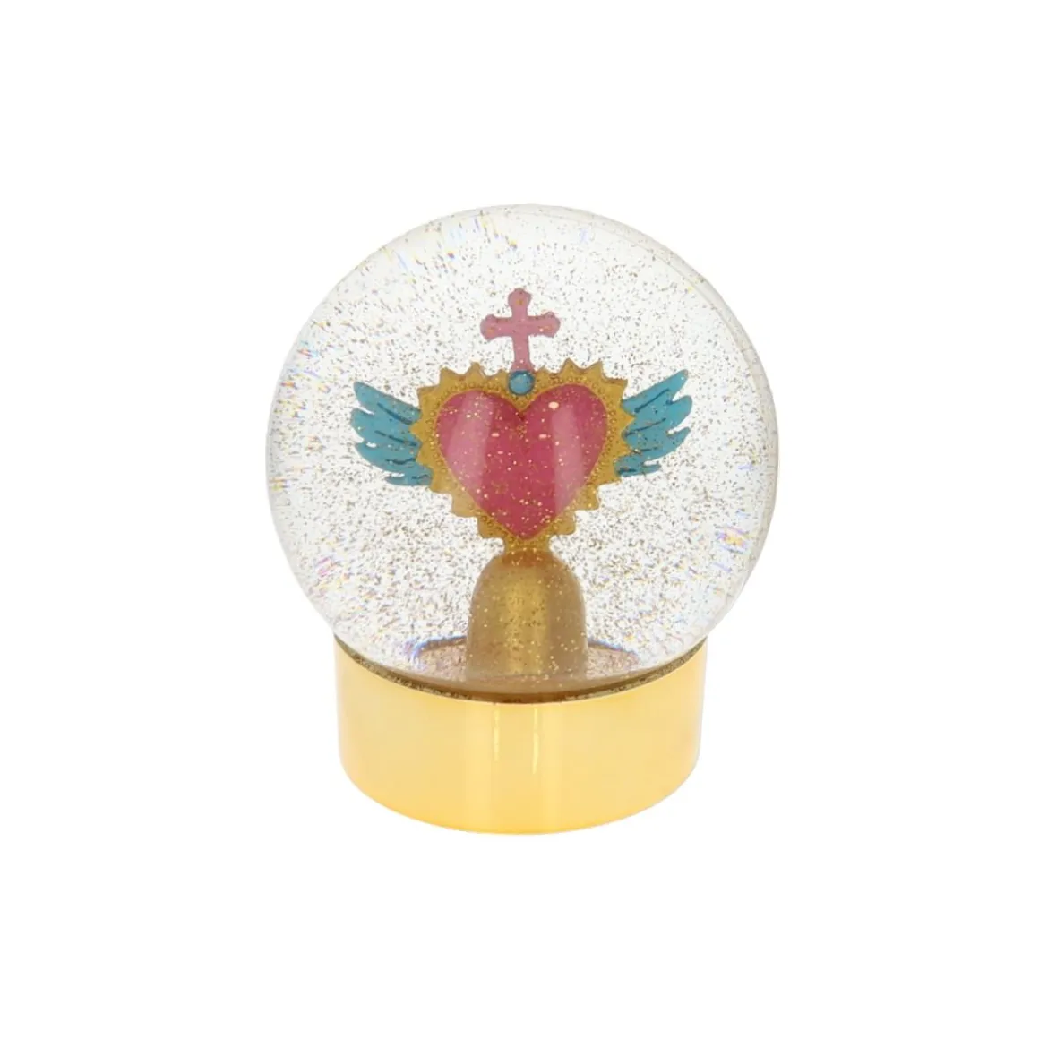 Boule à neige cœur ex voto
