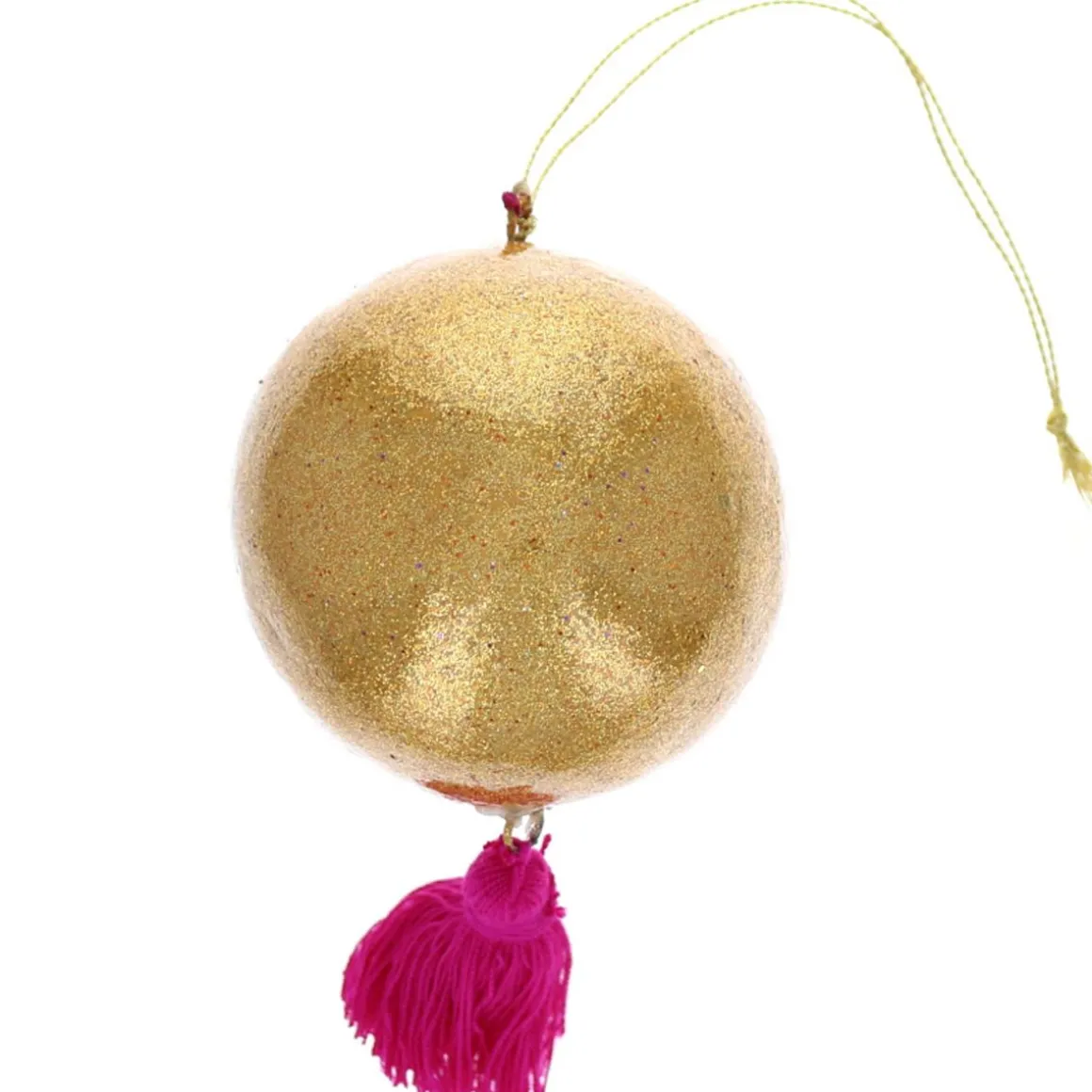 Boule de Noël paillettes dorées