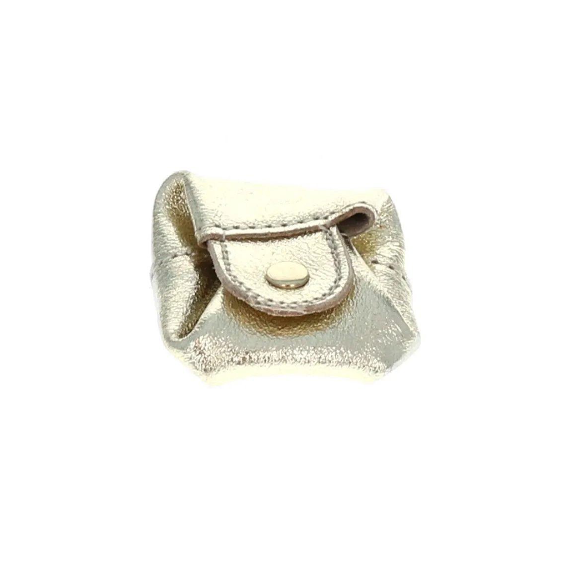 Bourse pailletée cuir doré