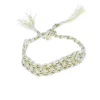 Bracelet brésilien écru et doré