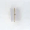 Bracelet doré croix blanche