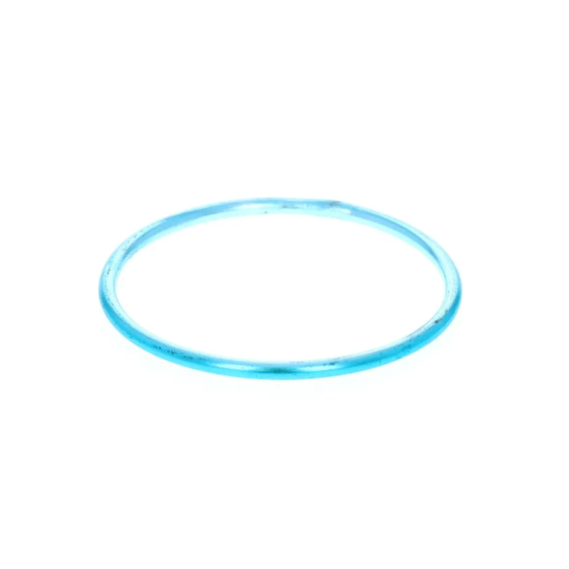 Bracelet jonc en aluminium turquoise