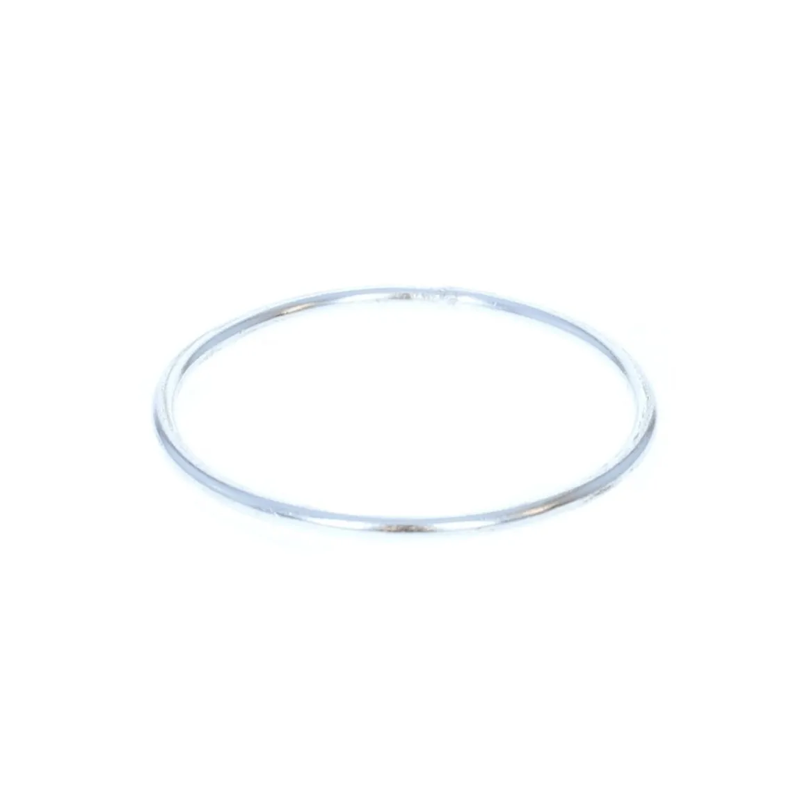 Bracelet jonc en aluminium argent