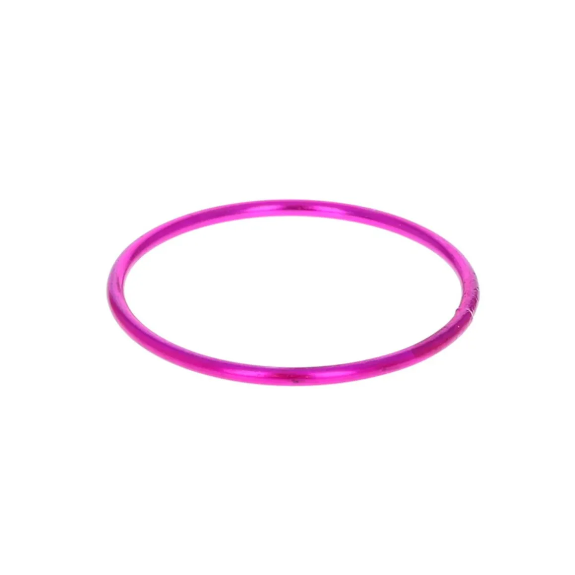 Bracelet jonc en aluminium rose fuchsia