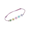 Bracelet élastique et perles Happy