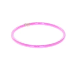 Bracelet plastique paillettes roses