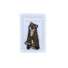 Broche brodée tigre