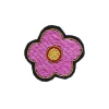 Broche fleur rose et doré