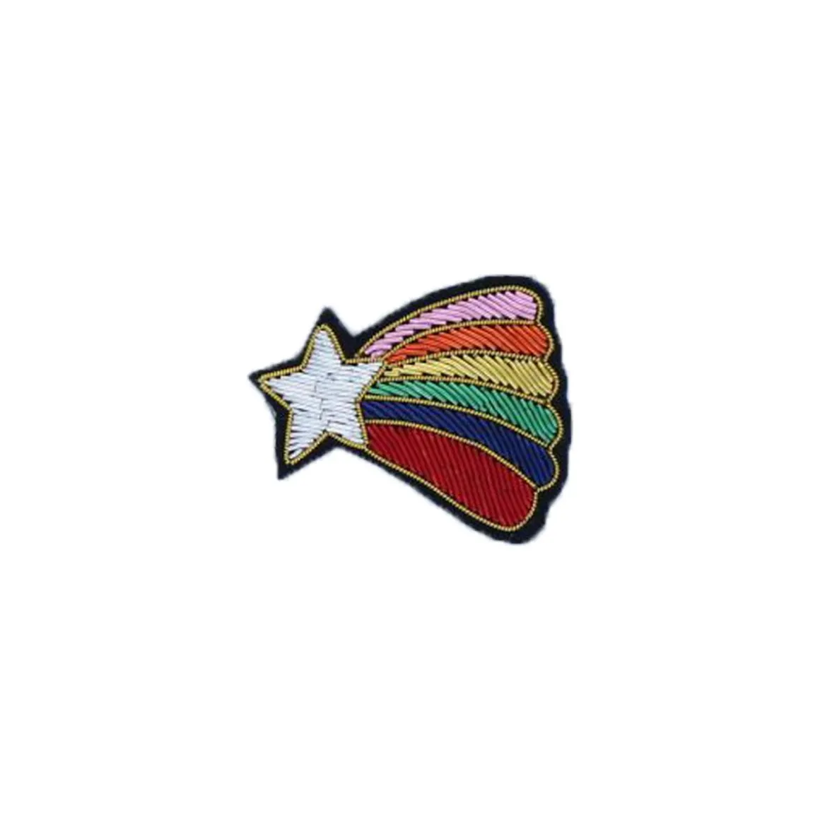 Broche étoile filante arc-en-ciel