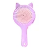 Brosse à cheveux chat rose