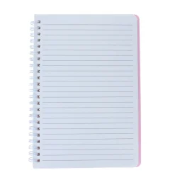 Cahier à spirales léopard rose