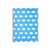 Cahier bleu motifs Nuages