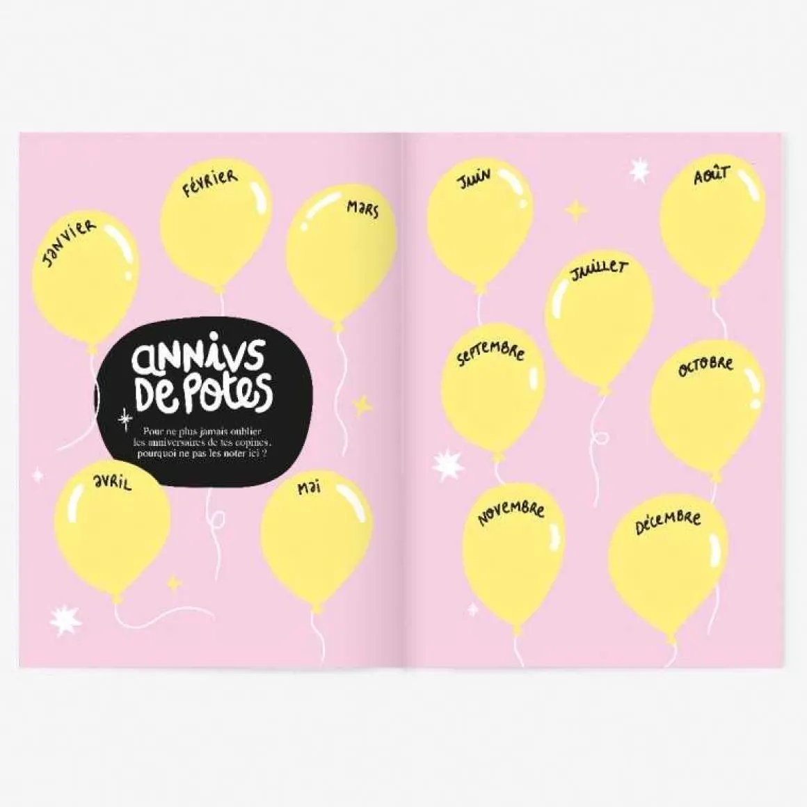 Cahier d'amitié à remplir "Gang de filles"