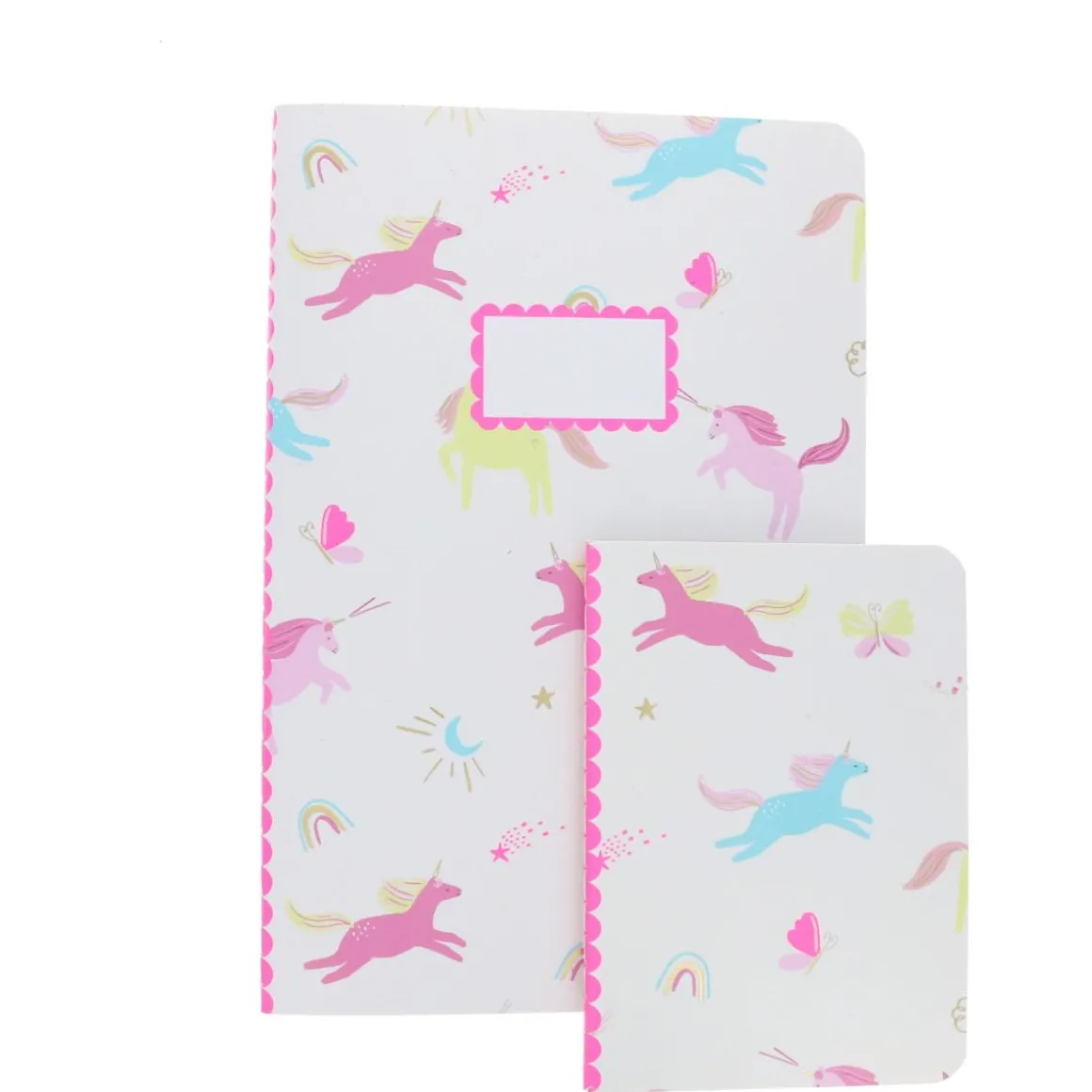 Cahier motifs licornes