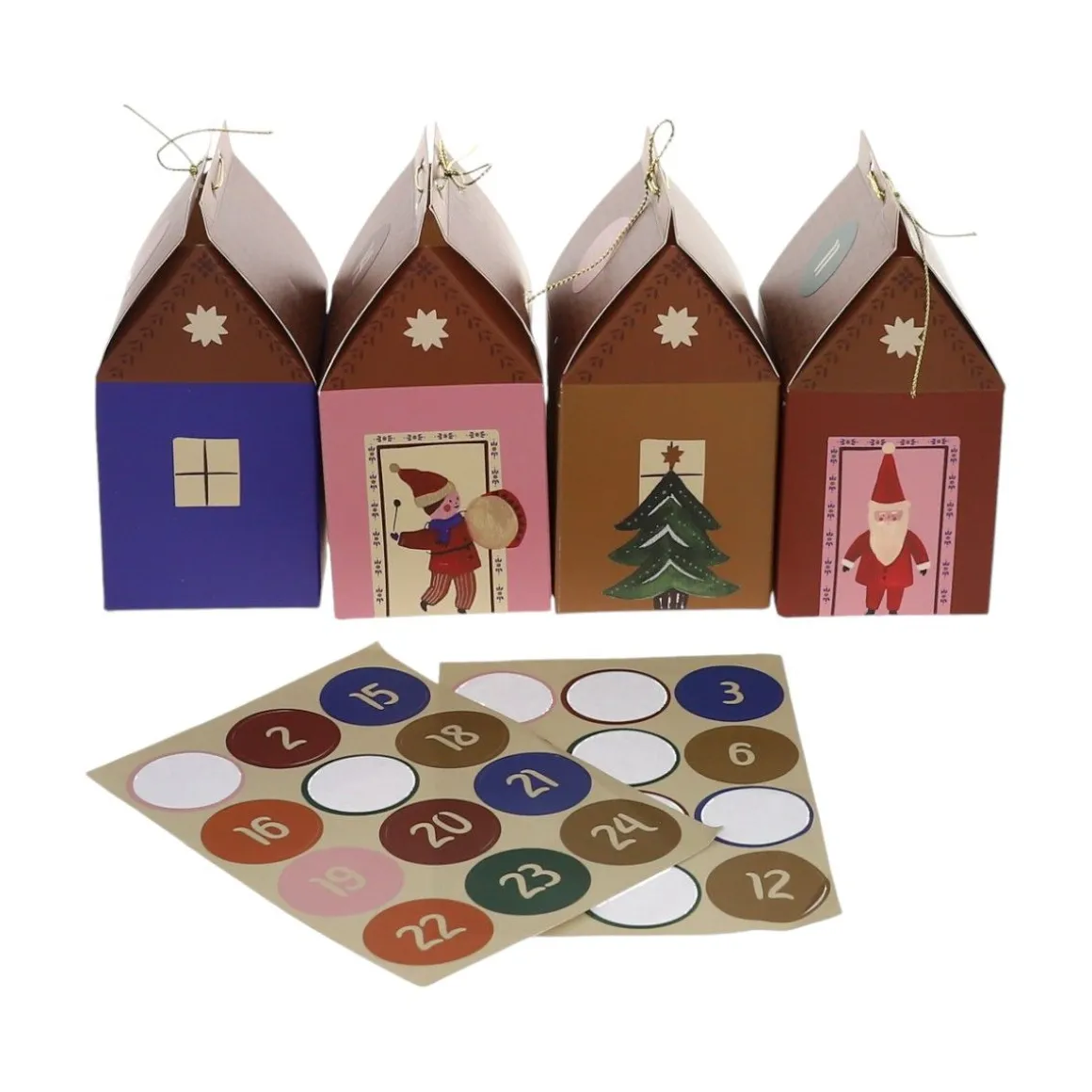 Calendrier de l'Avent maisons de Noël Do It Yourself