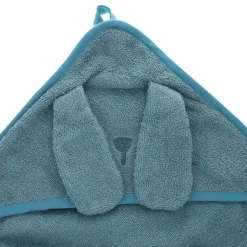 Cape de bain lapin bleu