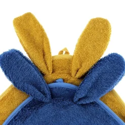 Cape de bain lapin moutarde