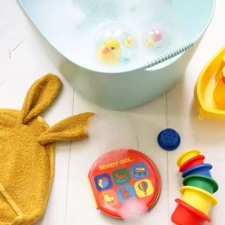 Cape de bain lapin moutarde